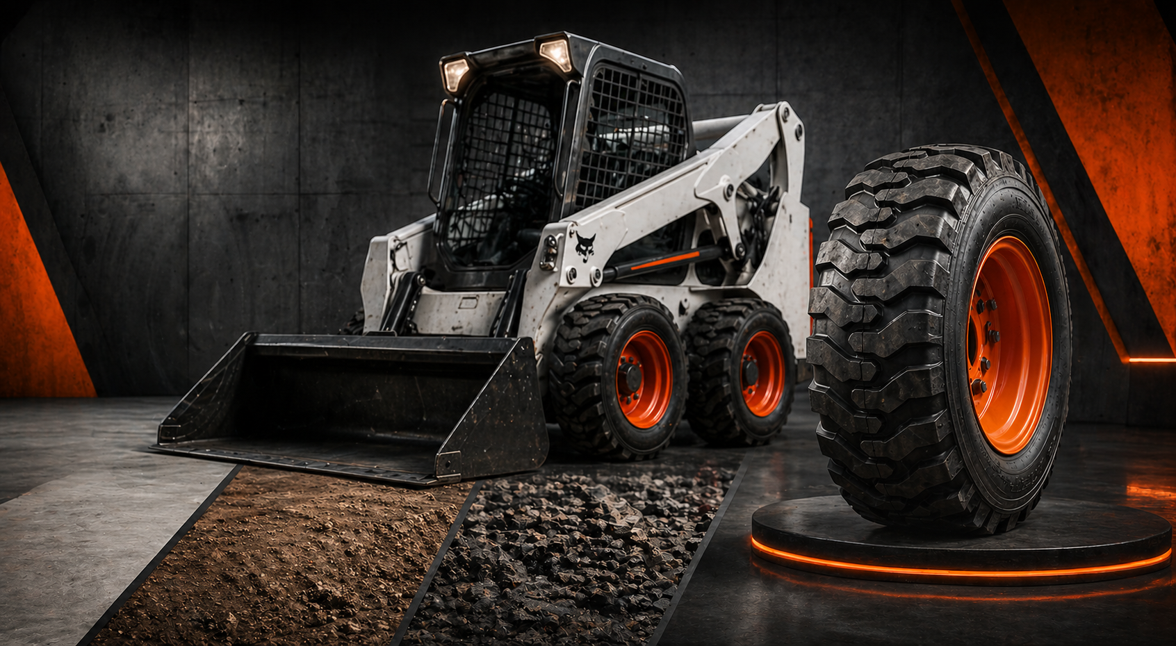 Cómo elegir llantas para minicargador Bobcat según la medida y la aplicación